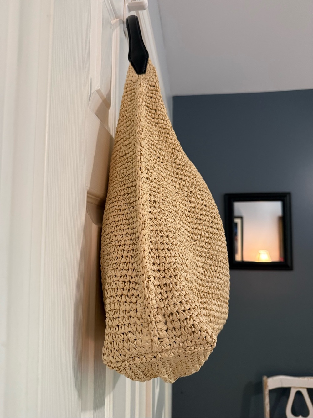 Madewell The Mylie Shoulder Bag in Straw w/ original charm NWT - Picture 5 of 11